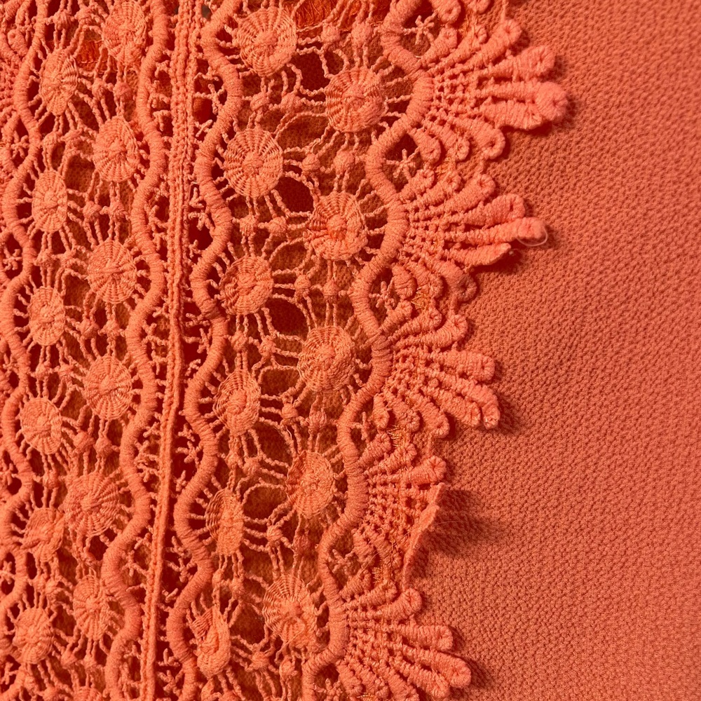 Women’s 3/4 sleeve peach blouse - Picture 3 of 4
